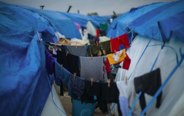 The crowding in the Qah, Syria refugee camp highlights the importance of hygiene promotion. Source: OLIVAS AND HARVEY (2013).